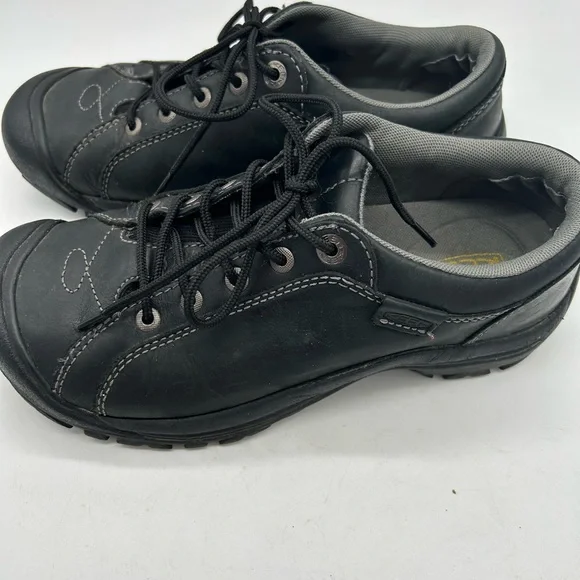 Keen Womens  Oxfords Shoes Lace Up Black Leather Casual comfort - Picture 5 of 9